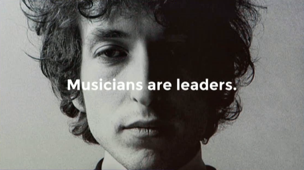 Musicians are leaders.