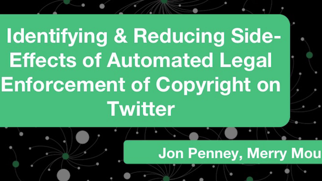 Identifying & Reducing Side-Effects of Automated Legal Enforcement of Copyright on Twitter