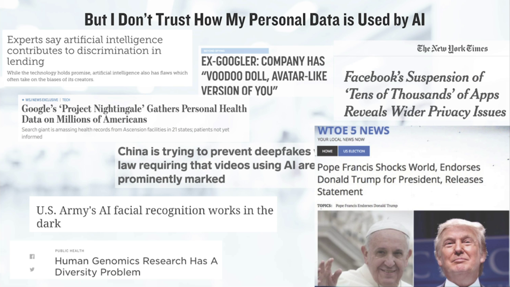 But I don't trust how my personal data is used by AI.