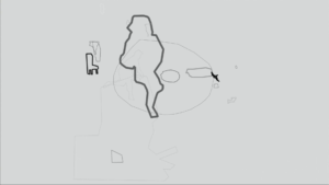 Rough outlines of various objects and people, overlaid on each other, cycling in and out of visibility.