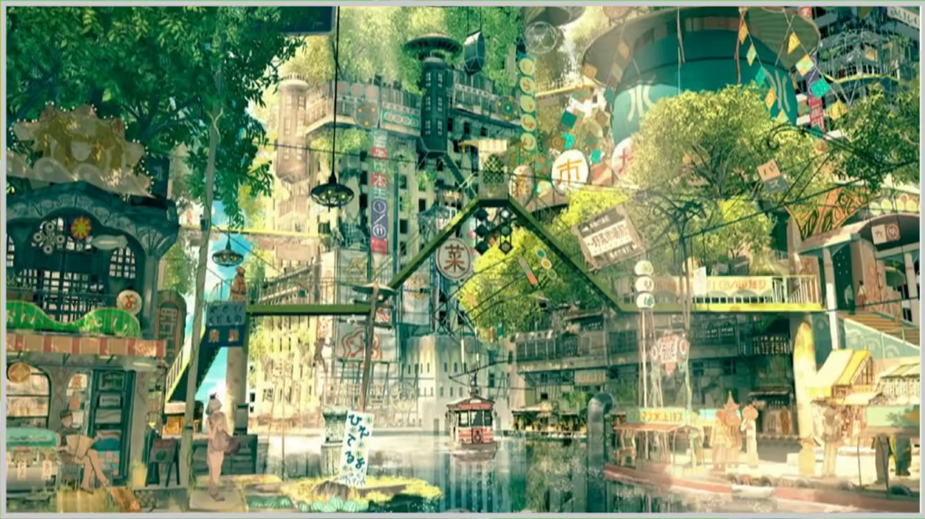 solarpunk,city, green,plants, buildings, art nouveau, concept ar 