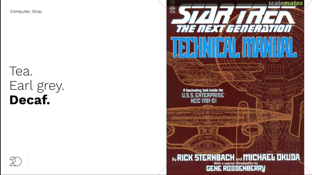 Cover of the Star Trek: The Next Generation Technical Manual, showing various schematic diagrams of the USS Enterprise