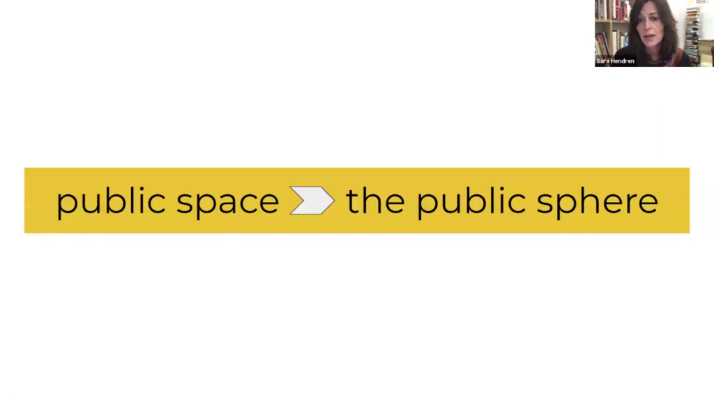 public space > the public sphere