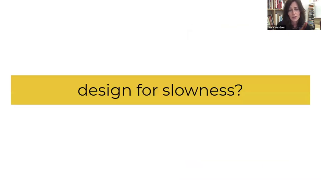 design for slowness?