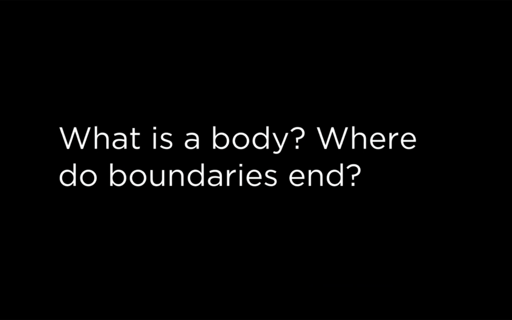 What is a body? Where do boundaries end?