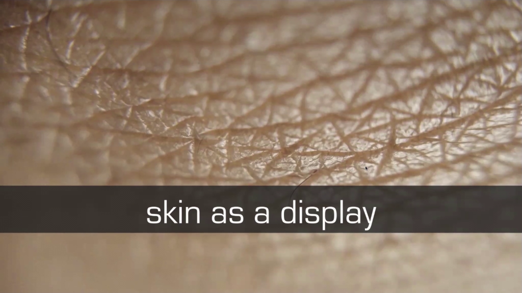 Skin as a display
